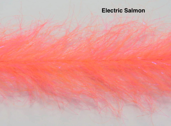 Frenzy Fly Fiber Brush Electric Salmon